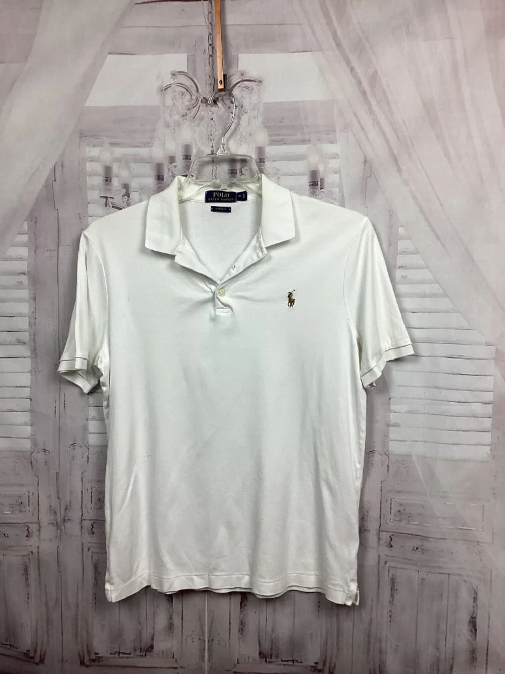 Polo Ralph Lauren Polo Shirt White Short Sleeve Logo M